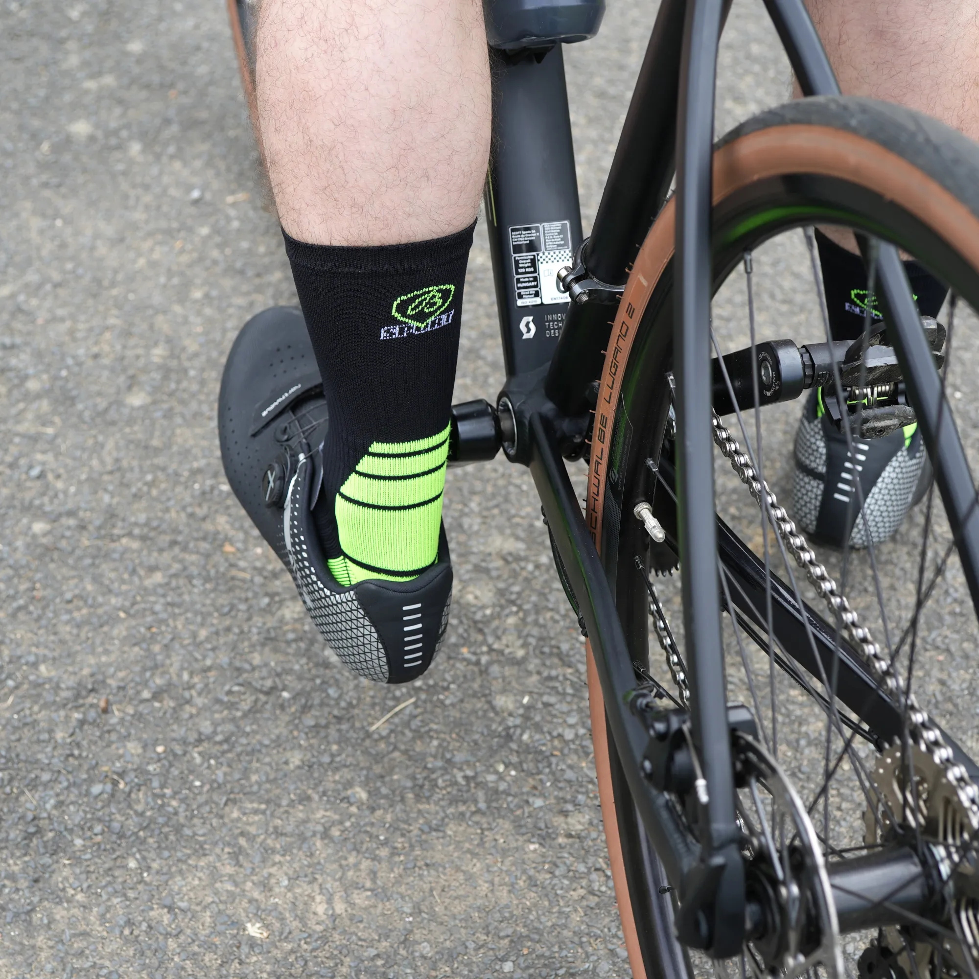 Chaussettes | Sports<Maison Broussaud Chaussettes cyclisme noir-jaune NOIR / JAUNE