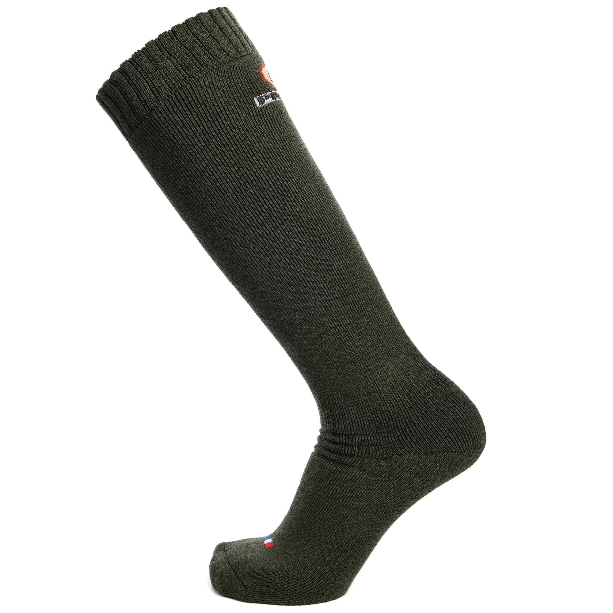 Chasse | Chaussettes Hautes<Maison Broussaud Chaussettes de chasse en laine KAKI