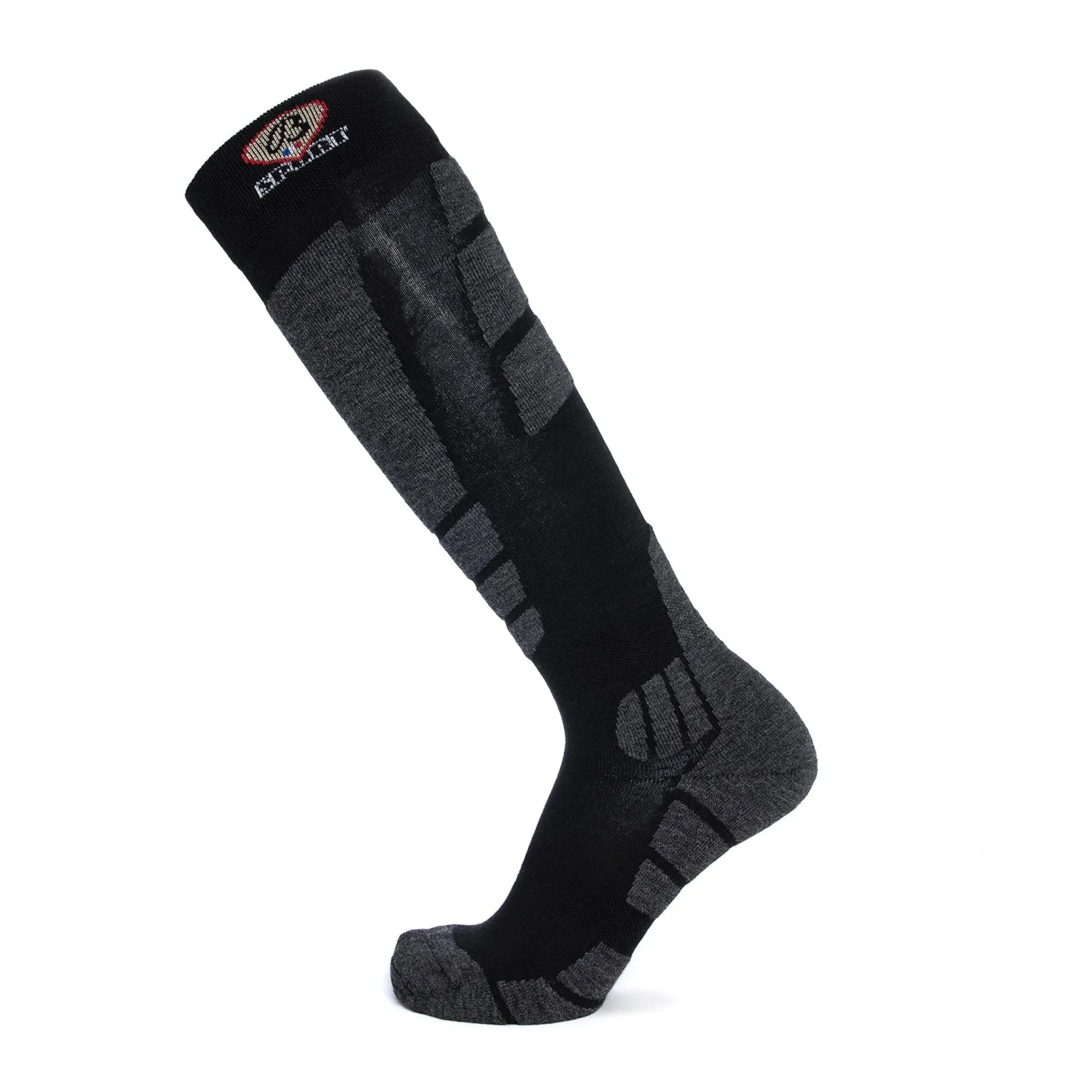 Ski | Chaussettes Hautes<Maison Broussaud Chaussettes de ski noir-gris NOIR / GRIS