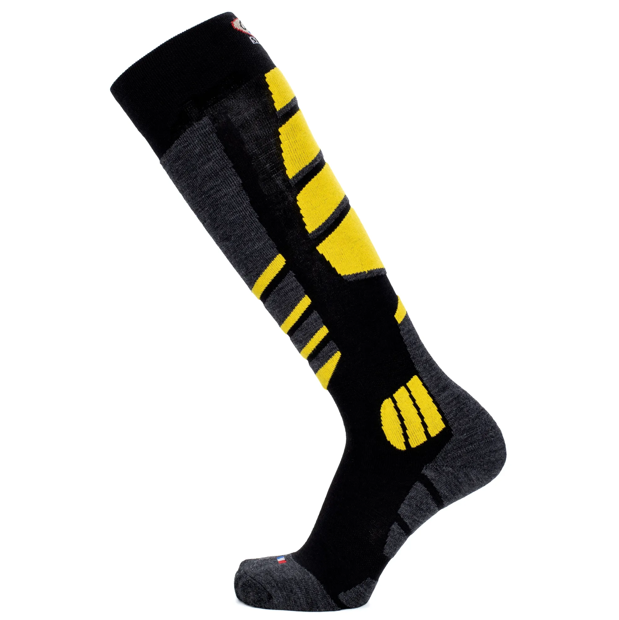 Sports | Laine Et Laine Mérinos<Maison Broussaud Chaussettes de ski noir-jaune NOIR/JAUNE FLUO