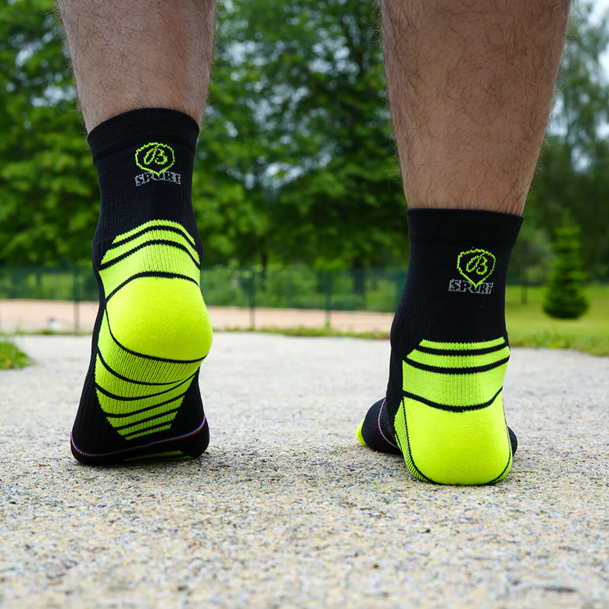 Running | Chaussettes<Maison Broussaud Chaussettes running noir-jaune NOIR / JAUNE