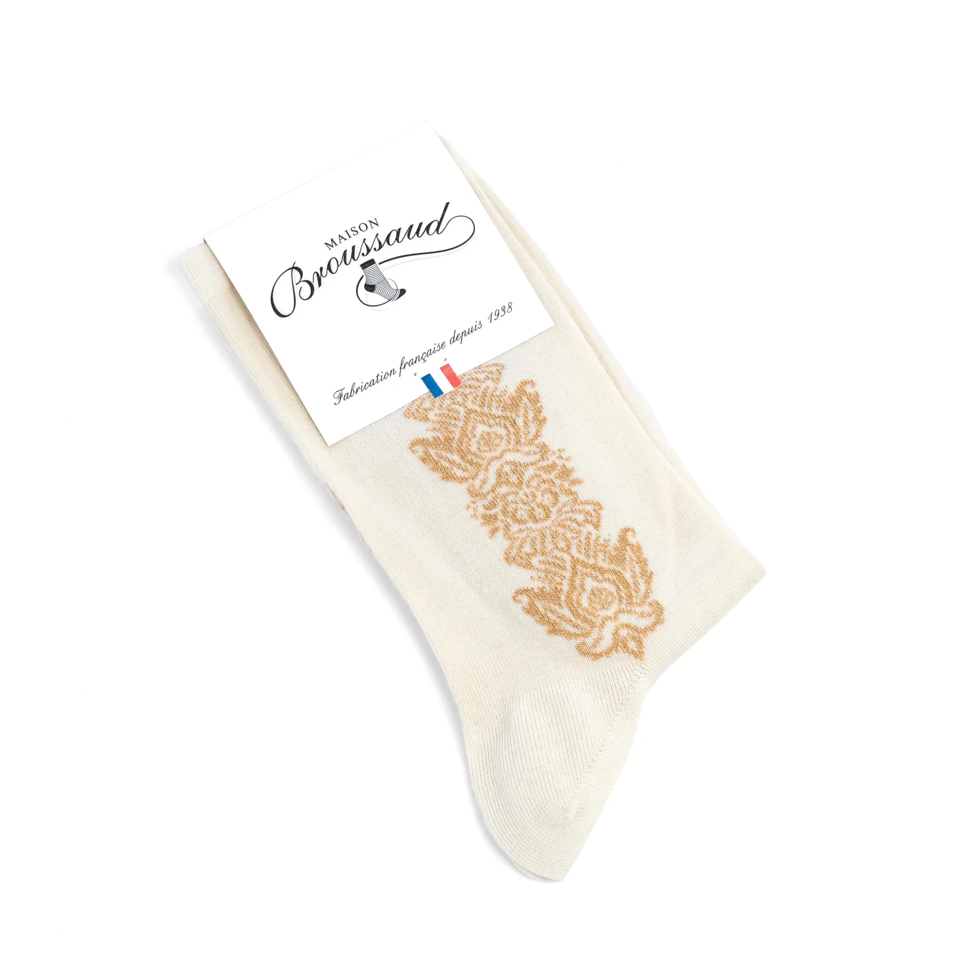 Chaussettes | Fantaisies<Maison Broussaud Frise Trianon - ecru