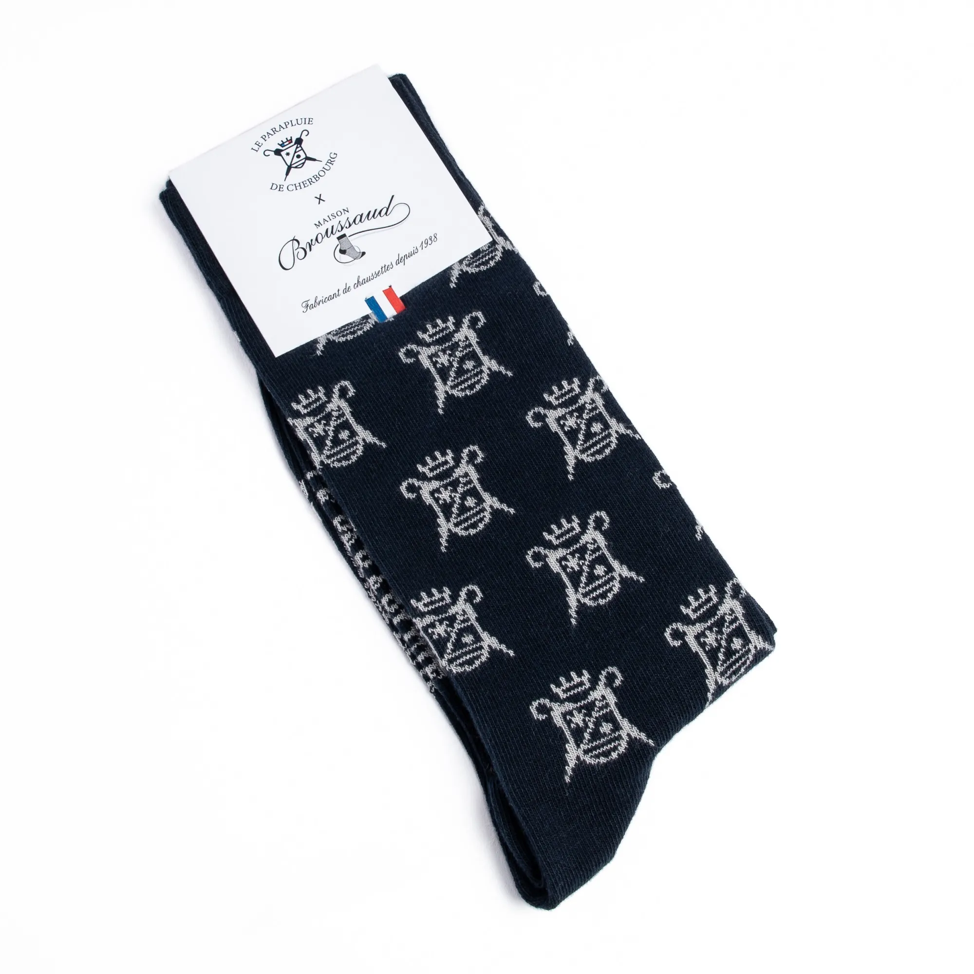 Chaussettes | Fantaisies<Maison Broussaud Le Parapluie de Cherbourg - Marine/gris Marine Gris