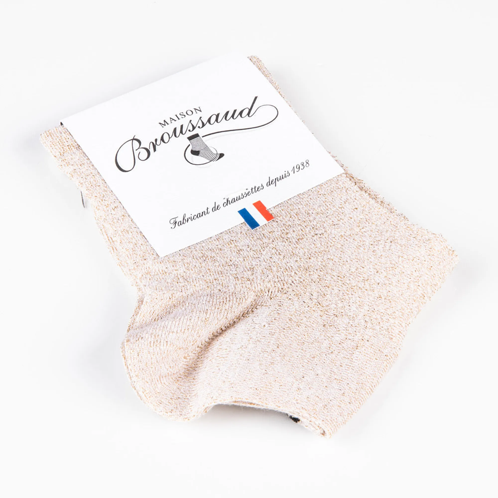 Chaussettes Courtes | A Paillettes<Maison Broussaud Les Ajourées Rose Or