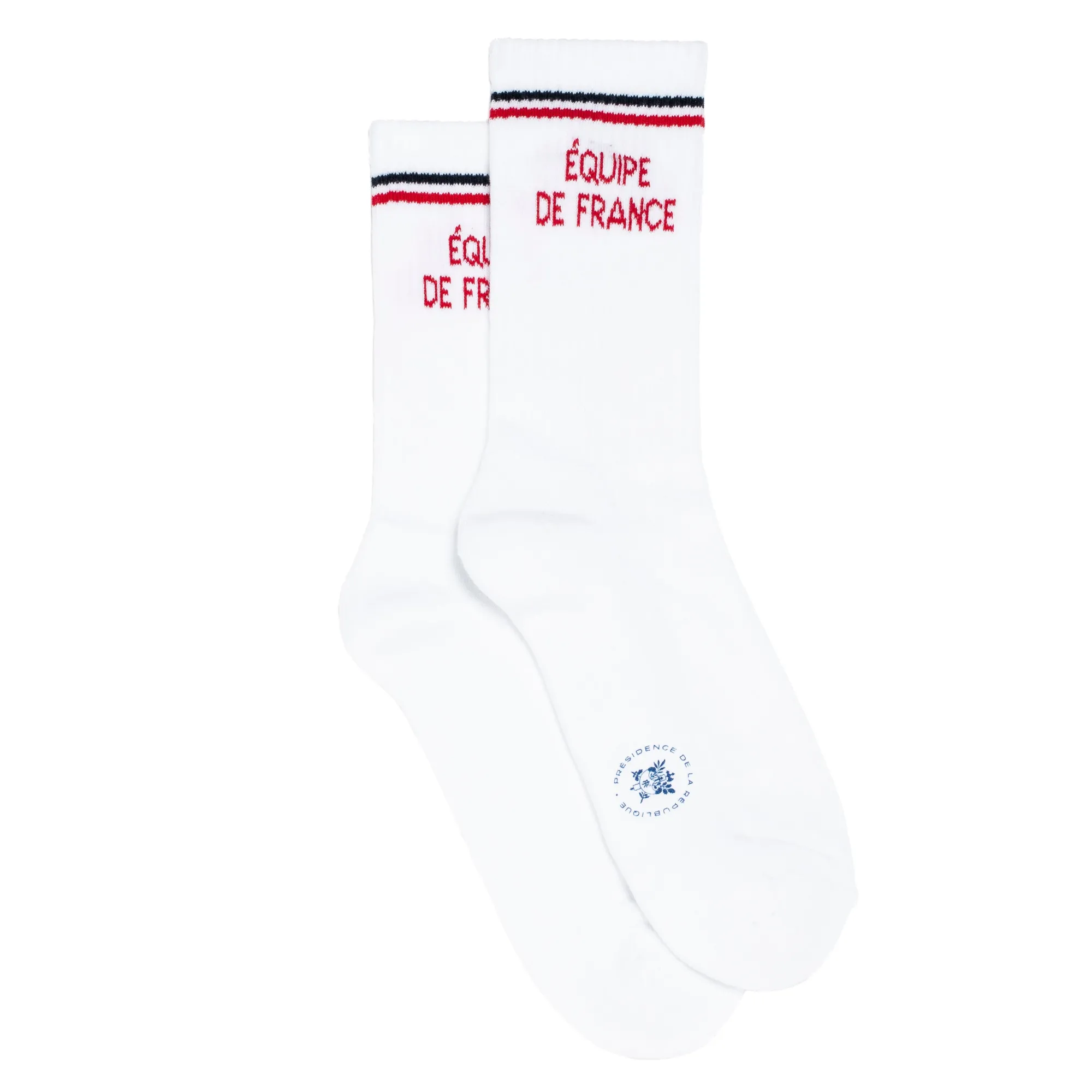 Chaussettes | Fantaisies<Maison Broussaud Les chaussettes de sport - Elysée x BLANC