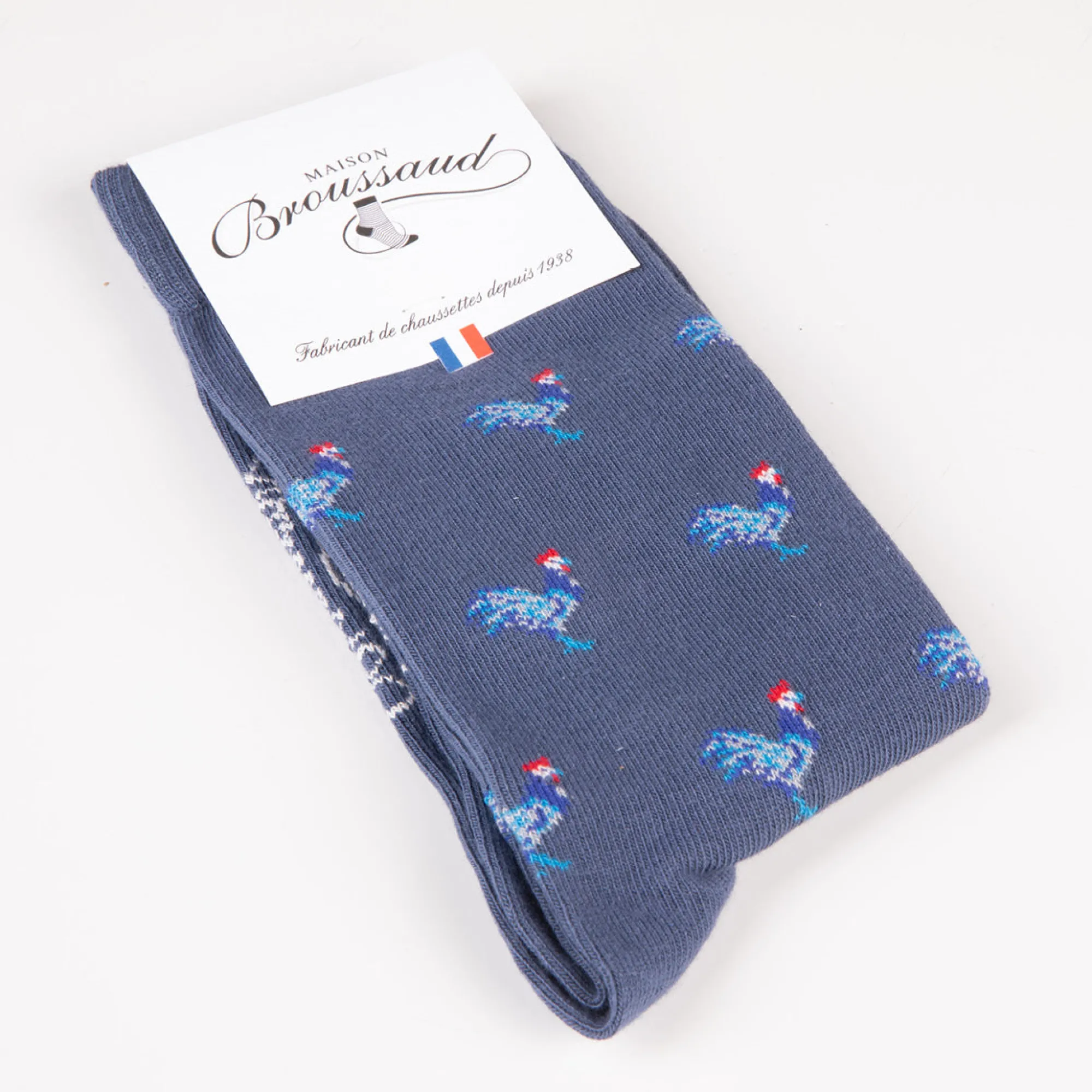 Chaussettes | Fantaisies<Maison Broussaud Les Coqs Bleu Mousson