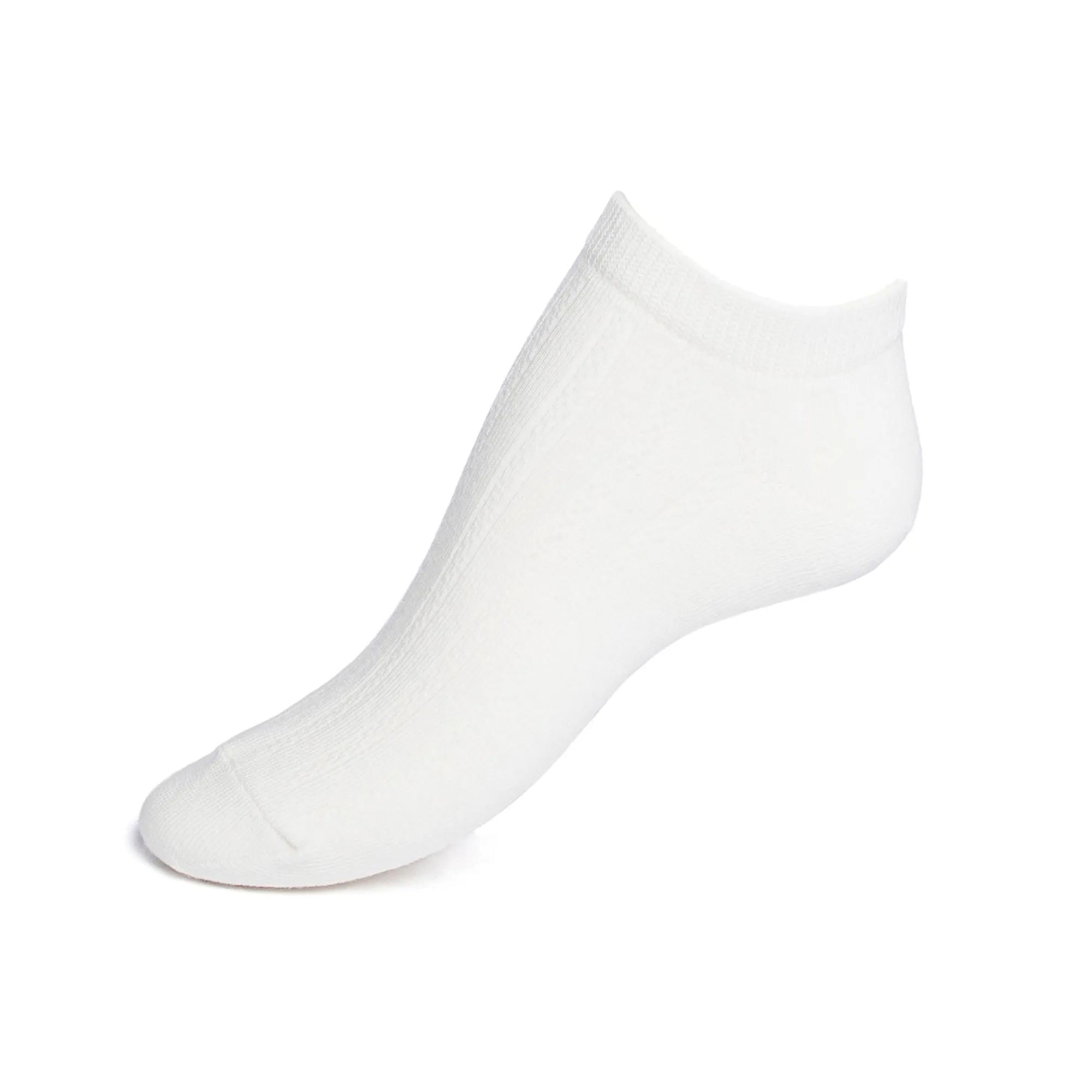 Chaussettes Courtes | Unies<Maison Broussaud Les côtes ajourées - chaussettes femme - coton blanc Ecru