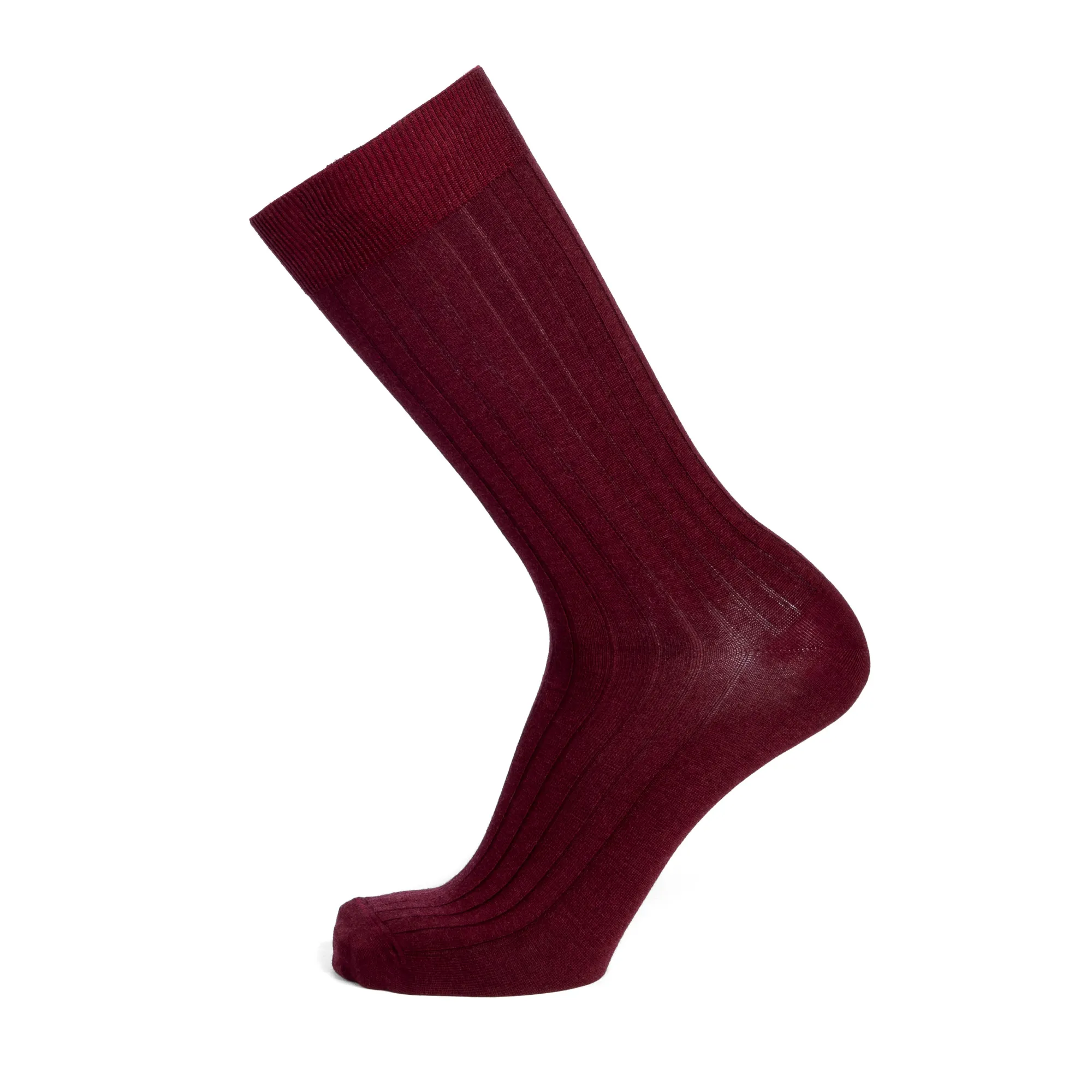 Chaussettes Hautes | Unies<Maison Broussaud Les Côtes homme - Bordeaux