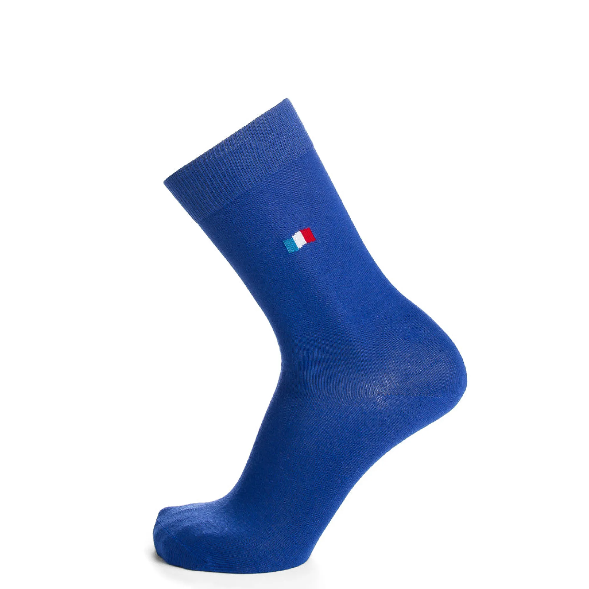 Chaussettes | Unies<Maison Broussaud Les Drapeaux Bleu Bleu Monochrome