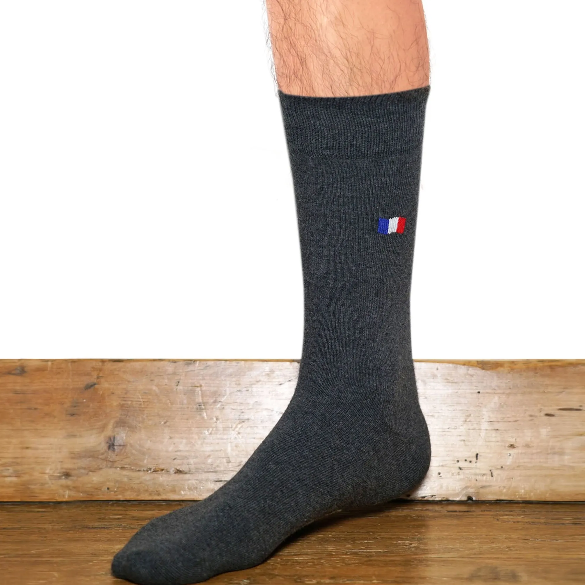 Chaussettes | Unies<Maison Broussaud Les Drapeaux Gris Anthracite