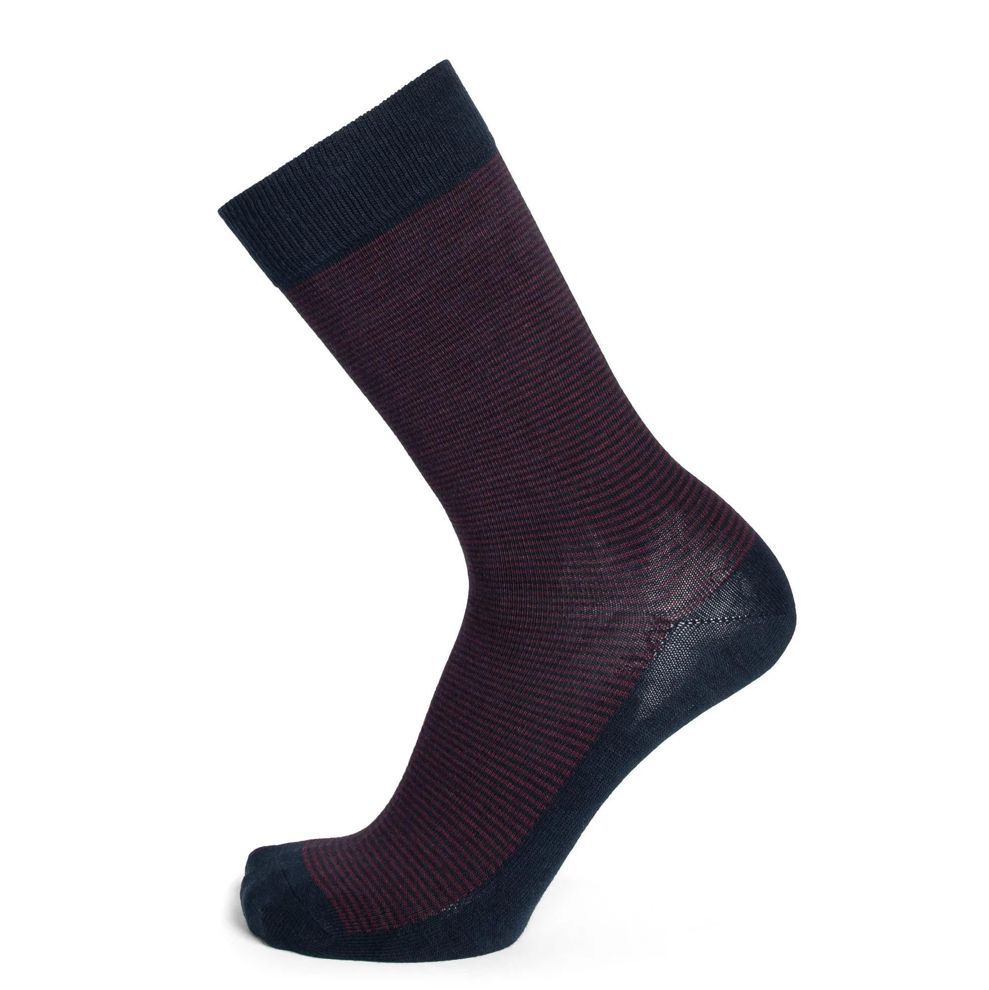 Chaussettes | A Rayures<Maison Broussaud Les Millerayes Marine-Bordeaux Marine Bordeaux