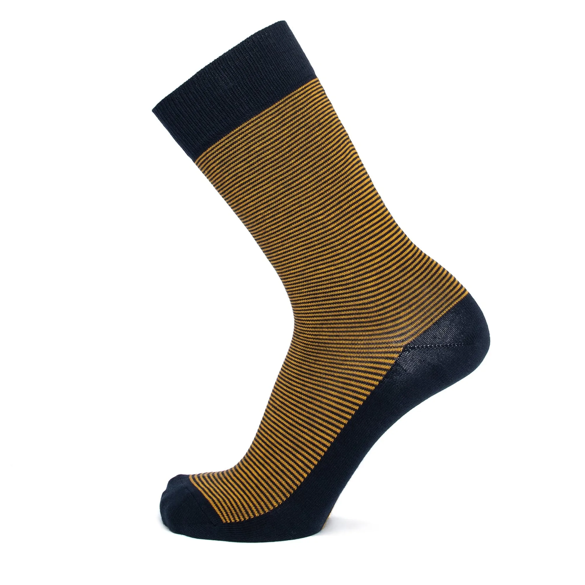 Chaussettes | A Rayures<Maison Broussaud Les Millerayes Marine-Jaune Marine Jaune