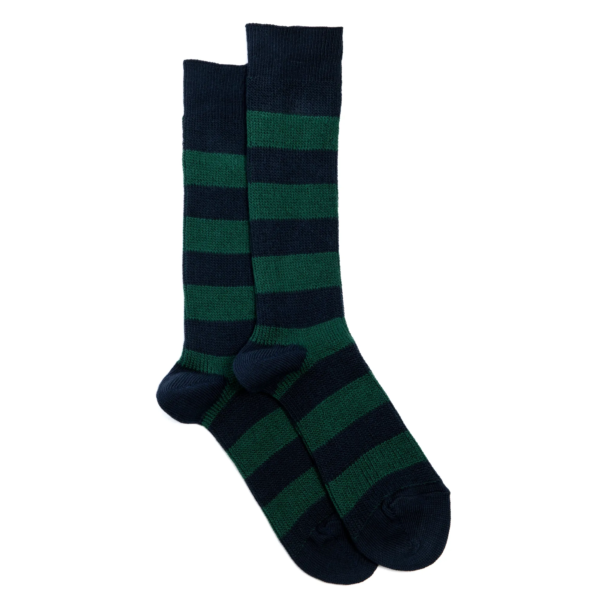 Chaussettes | Fantaisies<Maison Broussaud Les Rayures Noël Marine Vert MARINE/VERT