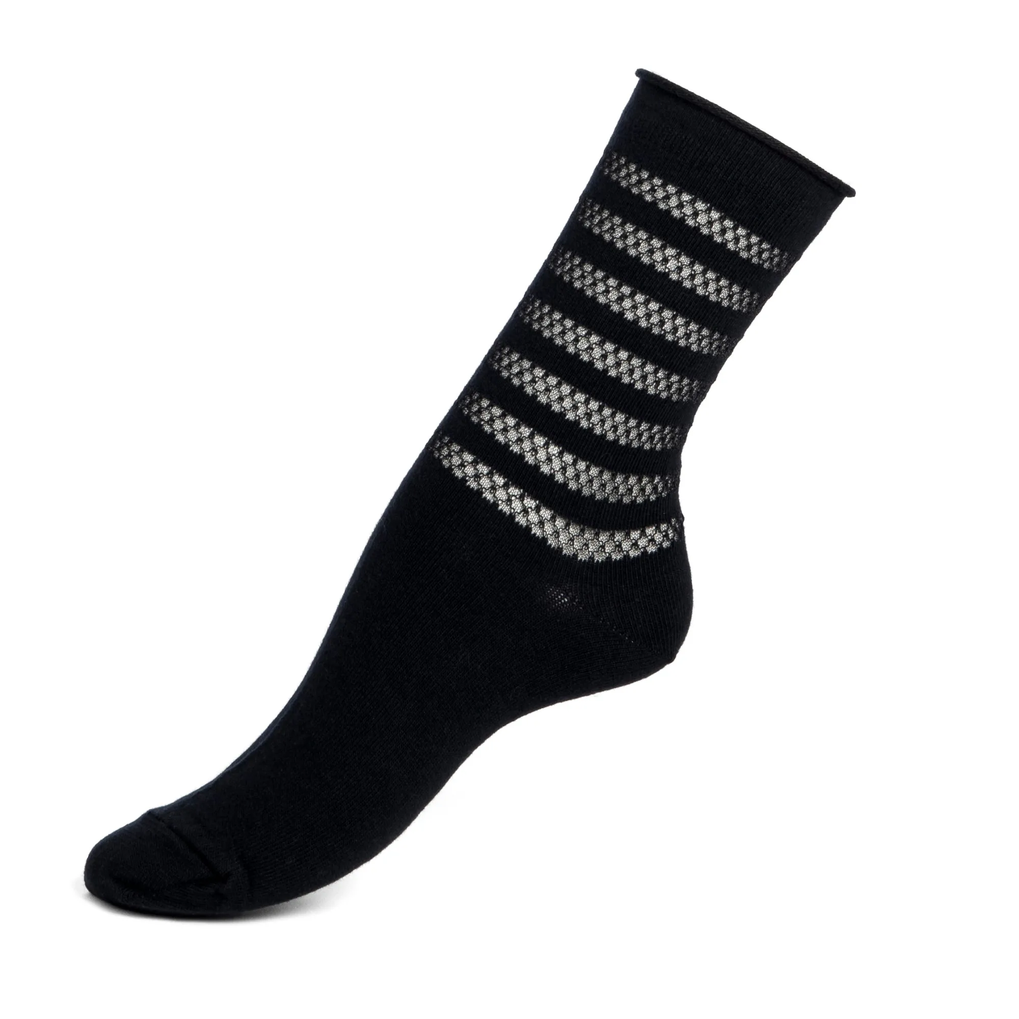 Chaussettes | Résilles<Maison Broussaud Les Rayures Transparentes - Noir