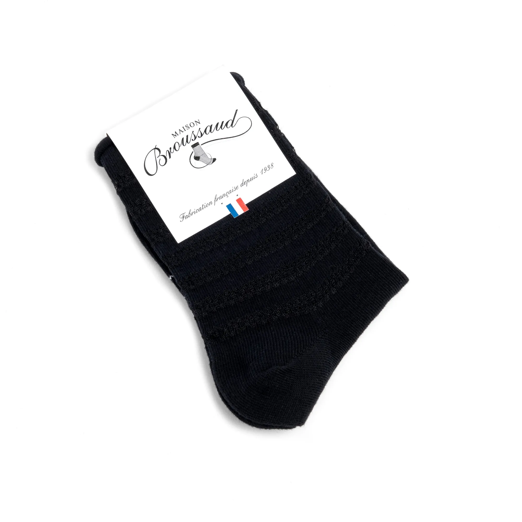 Chaussettes | Résilles<Maison Broussaud Les Rayures Transparentes - Noir