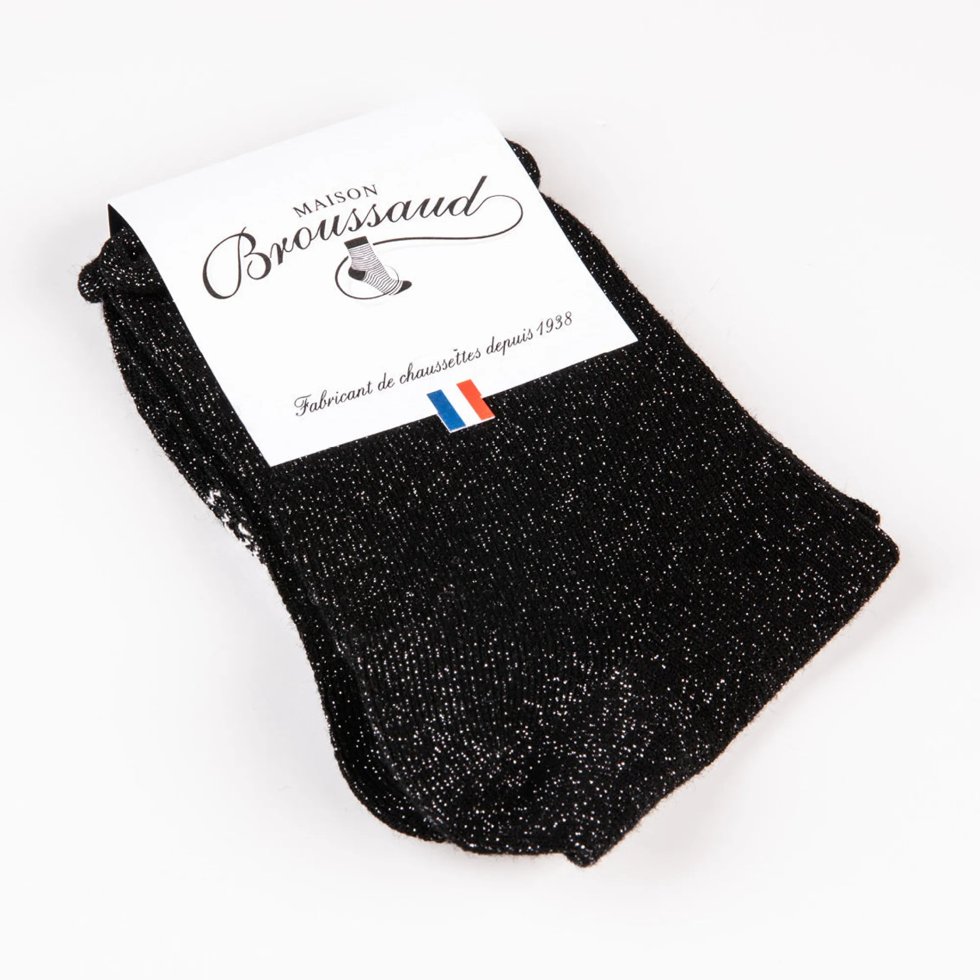 Chaussettes Courtes | A Paillettes<Maison Broussaud Les Roulottées Noir Noir Brillo