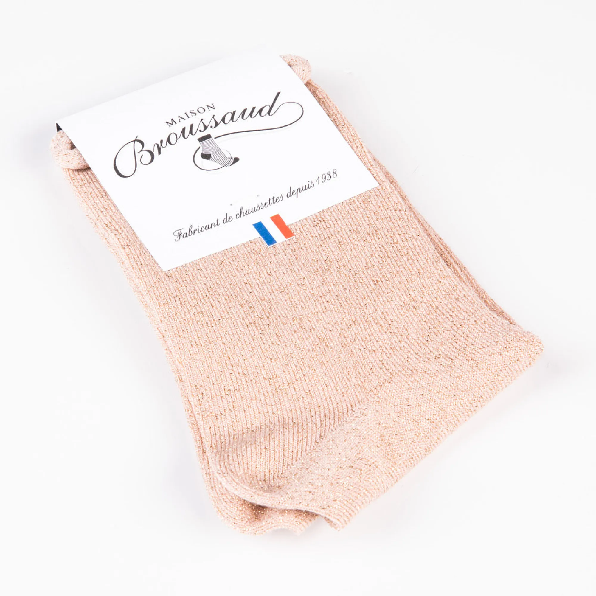 Chaussettes Courtes | A Paillettes<Maison Broussaud Les Roulottées Rose Rose Brillo