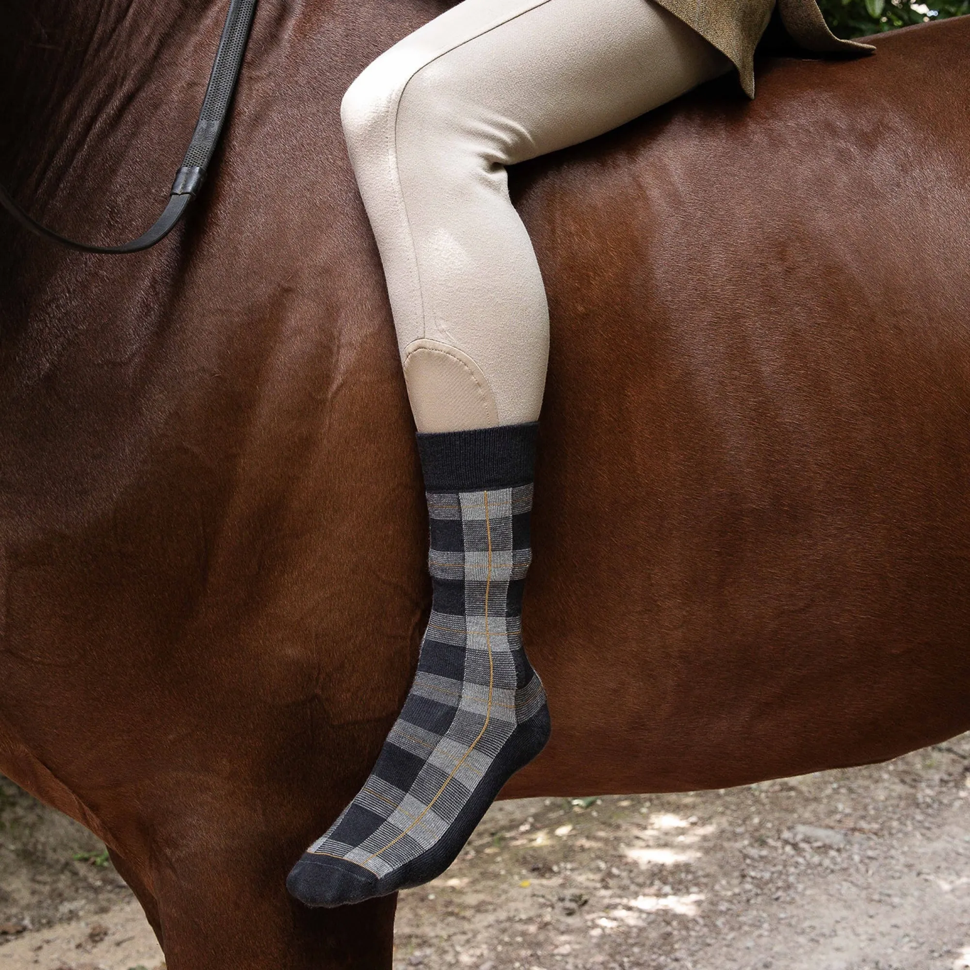 Chaussettes | Fantaisies<Maison Broussaud Les Tartan Gris