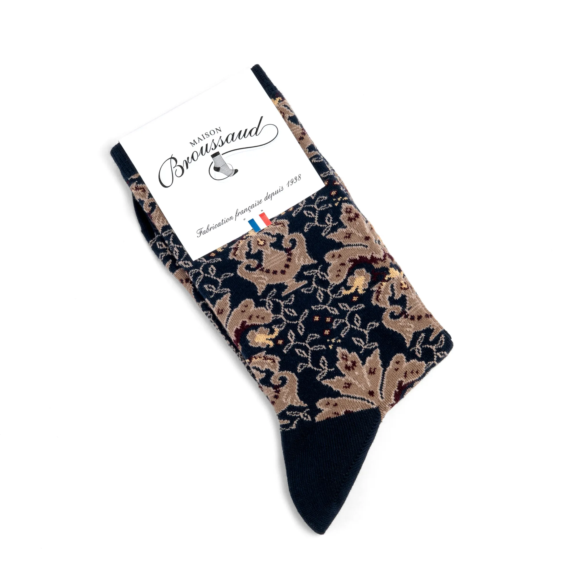 Chaussettes | Fantaisies<Maison Broussaud Les Versailles - marron Marine marron